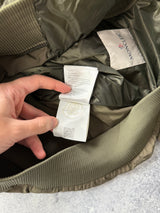 Moncler ariege padded khaki down jacket