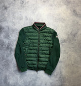Moncler green tricot cardigan