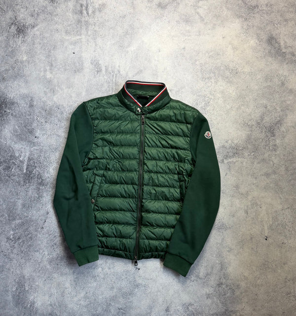 Moncler green tricot cardigan