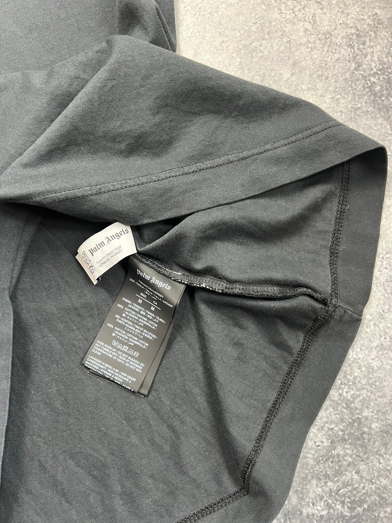 Palm angels black burning graphic tee