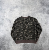 Bape black shark camo jumper with zip