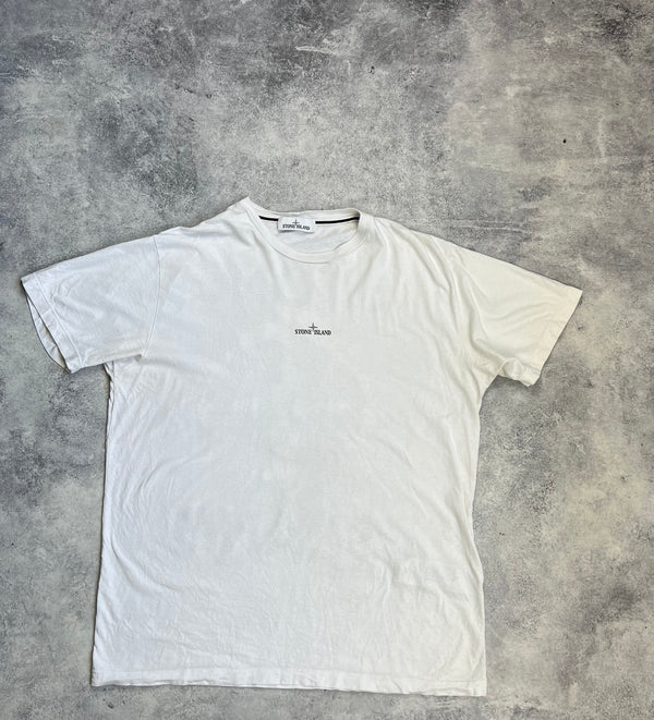 Stone island 2021 white graphic tee