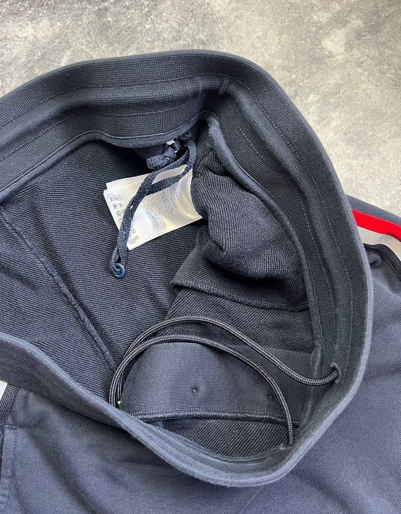 Moncler navy blue striped cotton sweatpants