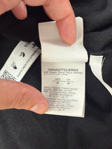Off-white stitch logo black tee