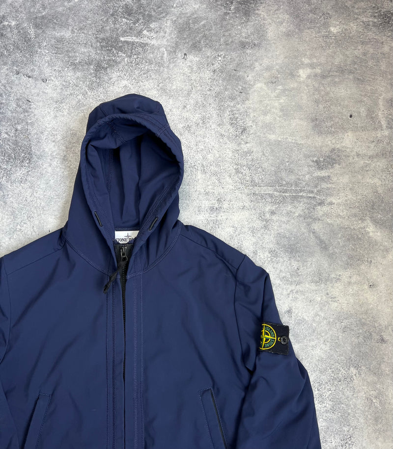 Stone island 2016 navy blue light soft shell-r jacket