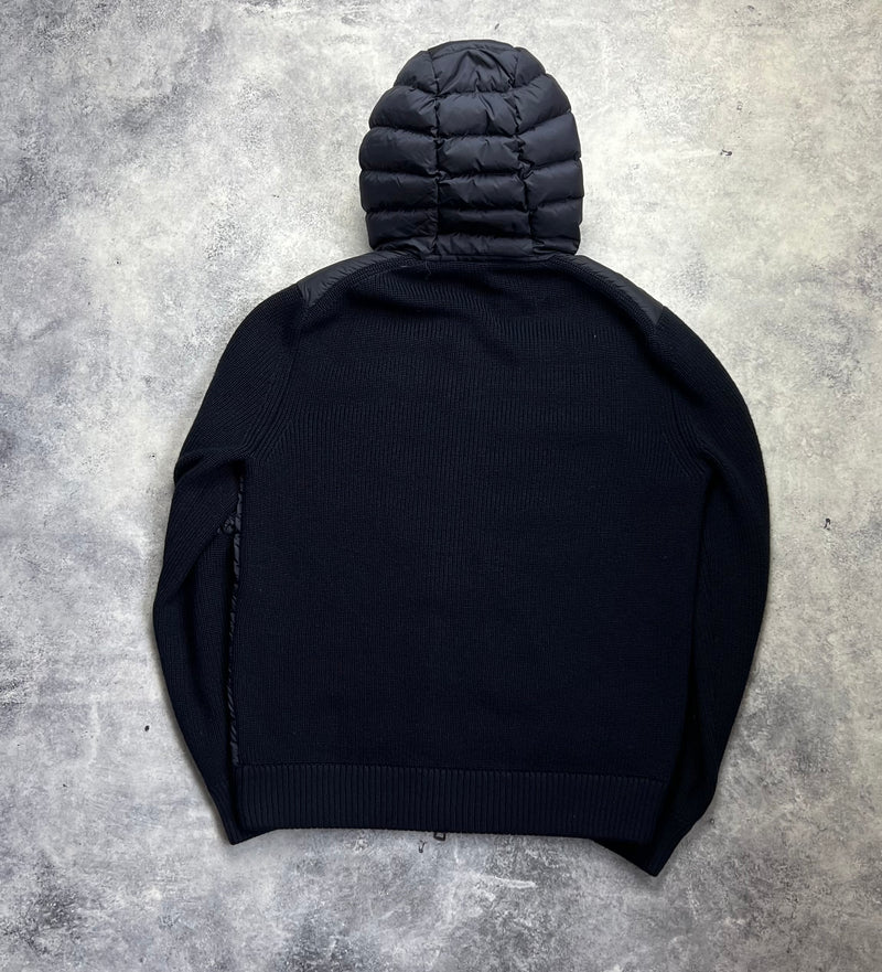 Moncler navy tricot cardigan jacket