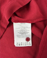 Moncler red polo shirt with arm logo