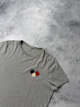 Moncler grey tri-logo tee