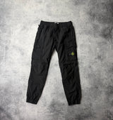 Stone island SS24 black tela cargo trousers