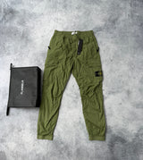 Stone island SS22 olive green cuffed cargo trousers