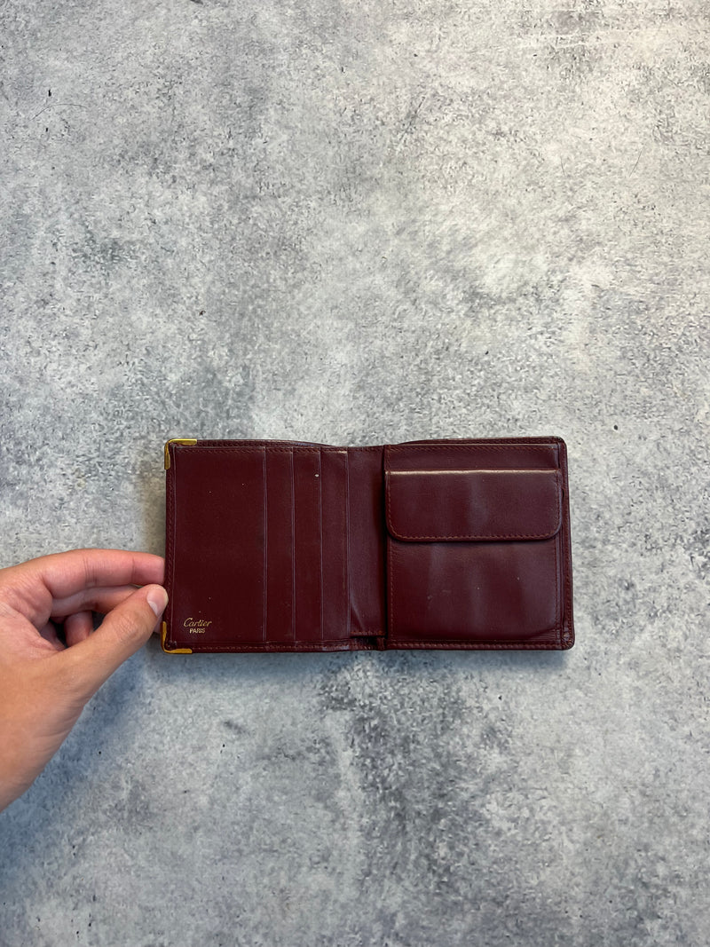 Cartier vintage wine red wallet