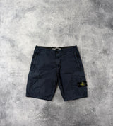 Stone island SS19 tela navy cargo shorts