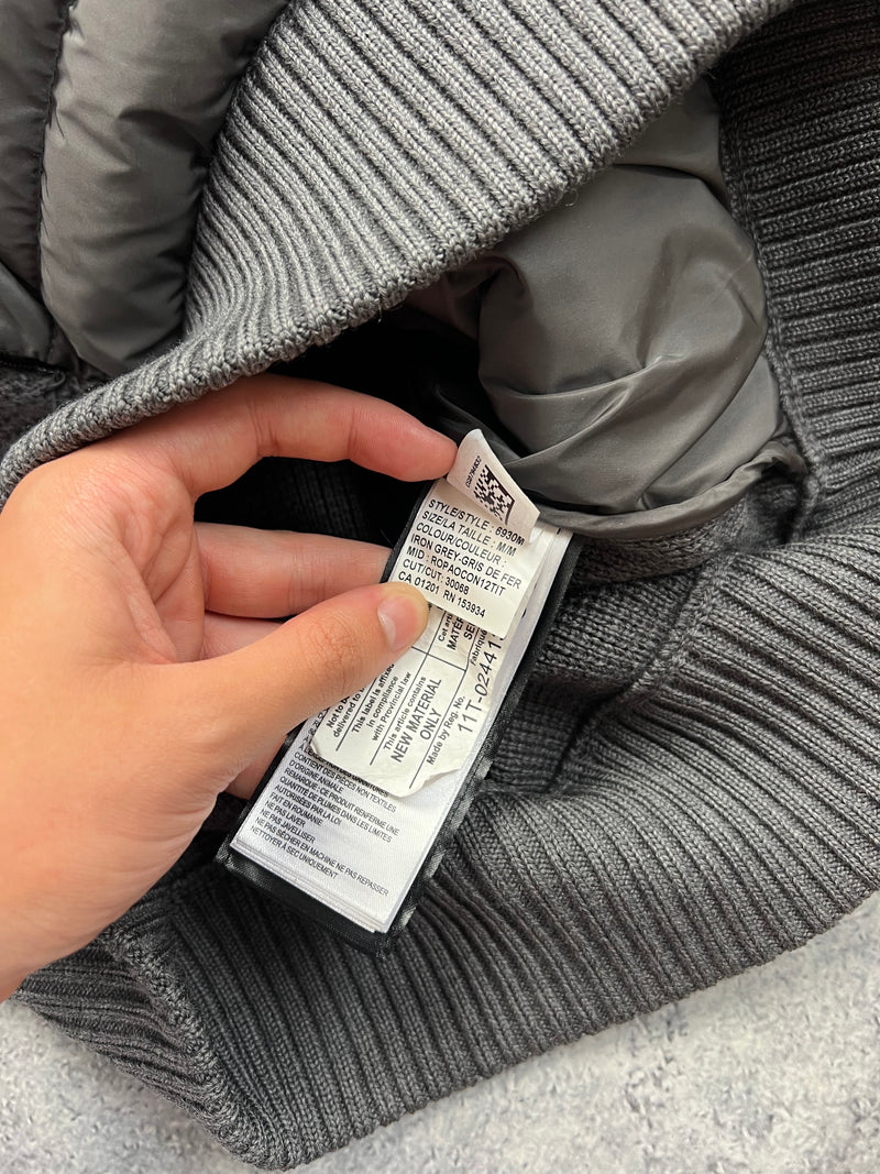 Canada goose grey black label hybridge knit