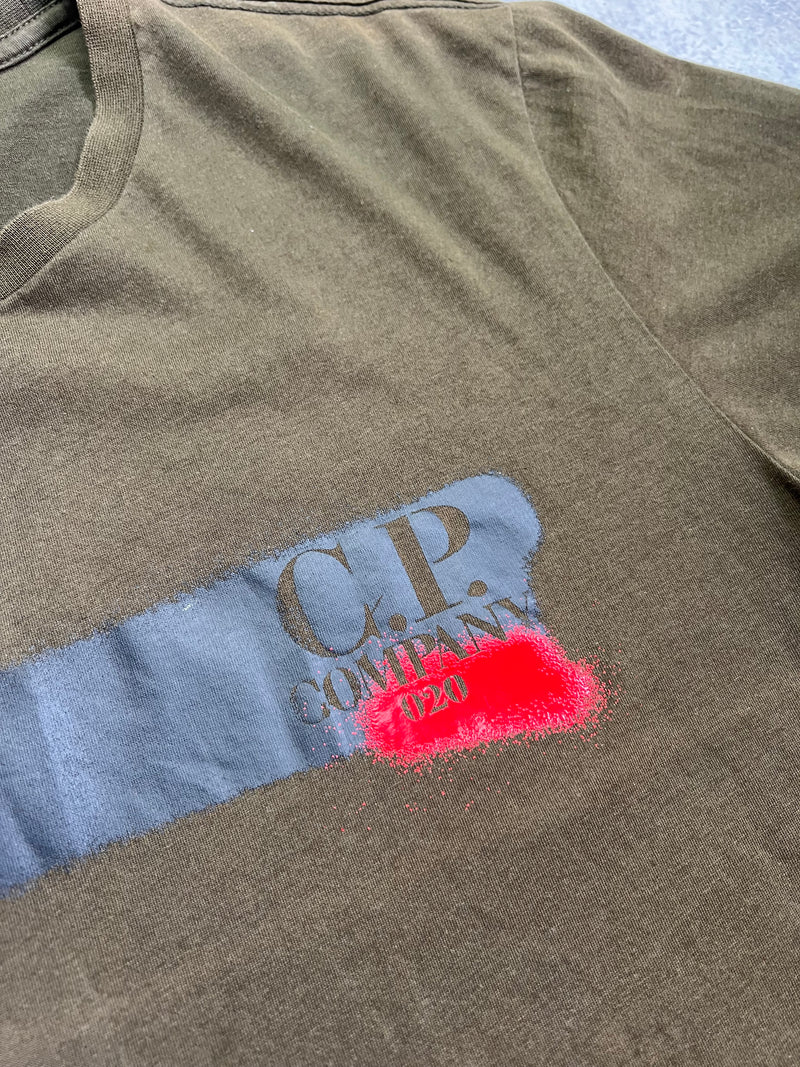 CP company khaki graphic tee