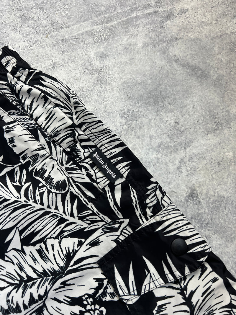 Palm angels jungle parrots swim shorts