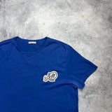 Moncler double logo royal blue tee