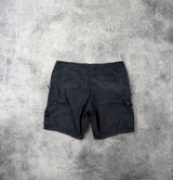 Stone island SS24 navy blue tela cargo shorts