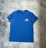 Moncler double logo blue tee