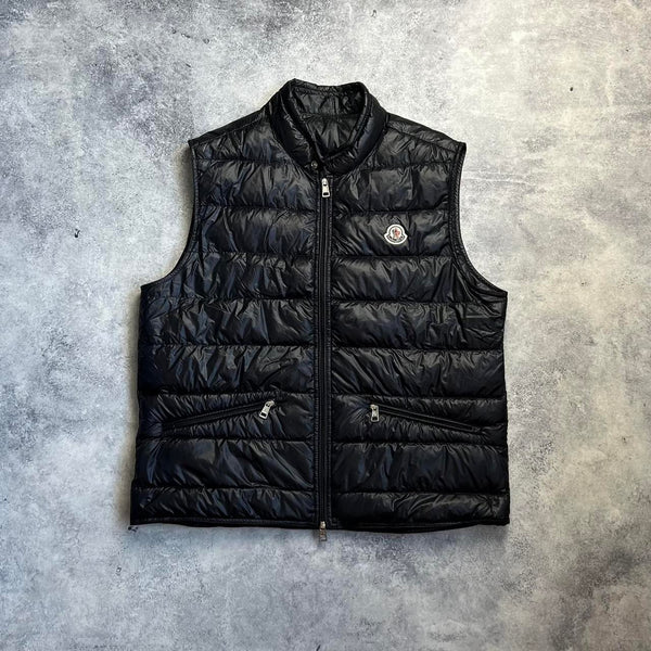 Moncler black GUI gilet