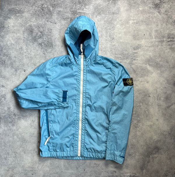 Stone island 2017 light blue membrana 3L TC zip up jacket