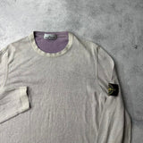 Stone island 2018 hand sprayed two tone knit jumper
