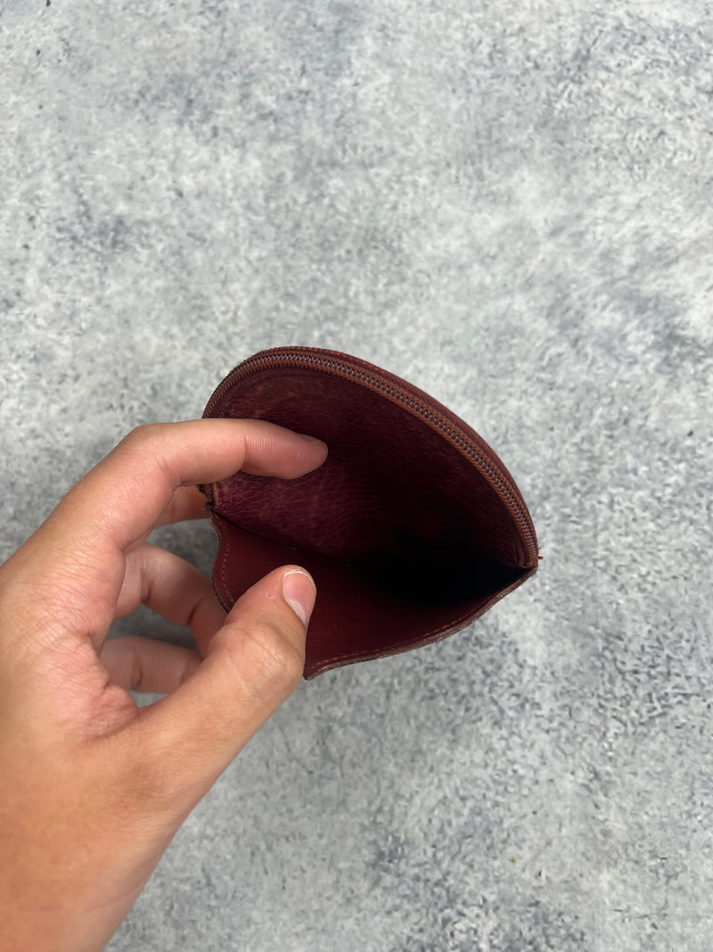 Cartier vintage must de Cartier burgundy round coin purse