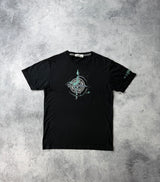 Stone island black graphic tee