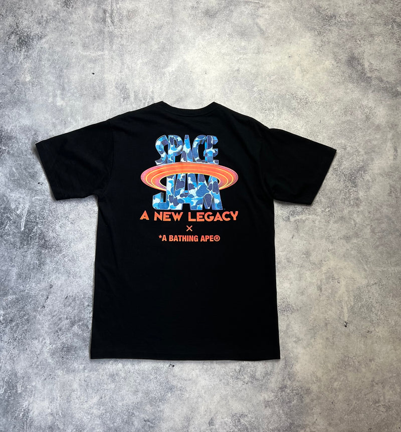 Bape x space jam tune squad black tee