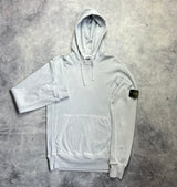 Stone island 2017 light grey pullover hoodie