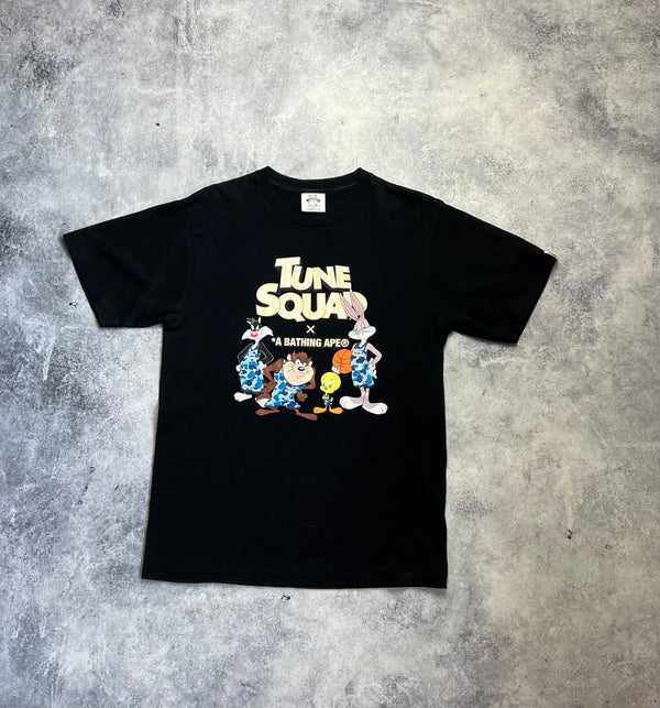 Bape x space jam tune squad black tee