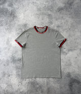 Moncler grey rib neck tee