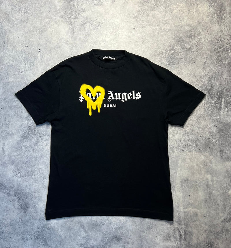 Palm angels black Dubai spray tee