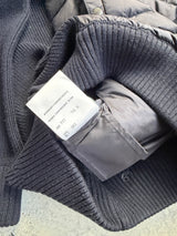 Moncler navy tricot cardigan