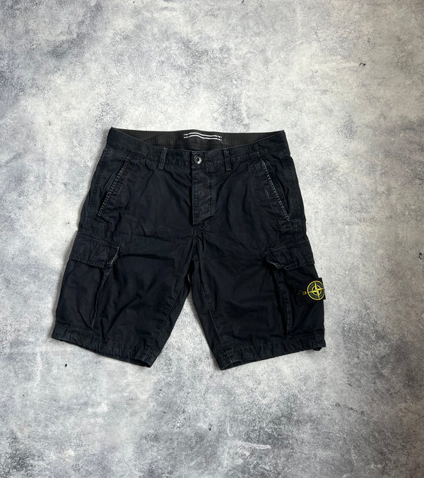 Stone island 2015 black cargo shorts