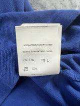 Moncler blue polo shirt