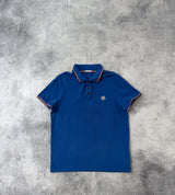 Moncler blue polo shirt