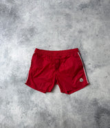Moncler red swim shorts