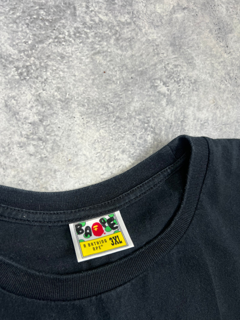 Bape black L/S shark tee