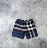 Burberry blue check swim shorts