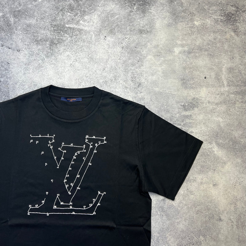 Louis Vuitton black connect the dots tee