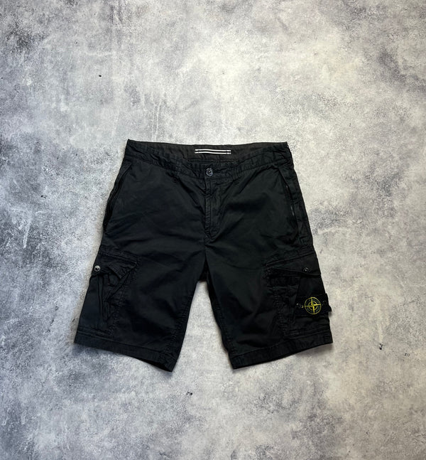 Stone island 2022 black cargo shorts