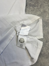 Moncler white polo shirt