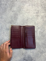 Cartier vintage wine red long wallet