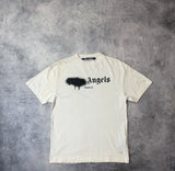 Palm angels white Paris spray tee