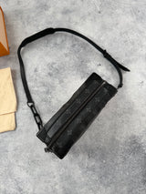 Louis Vuitton black eclipse soft trunk bag