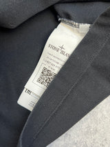 Stone island black polo shirt