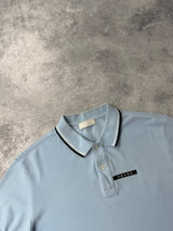 Prada baby blue polo shirt
