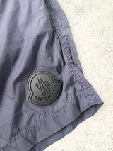 Moncler navy large logo swim shorts