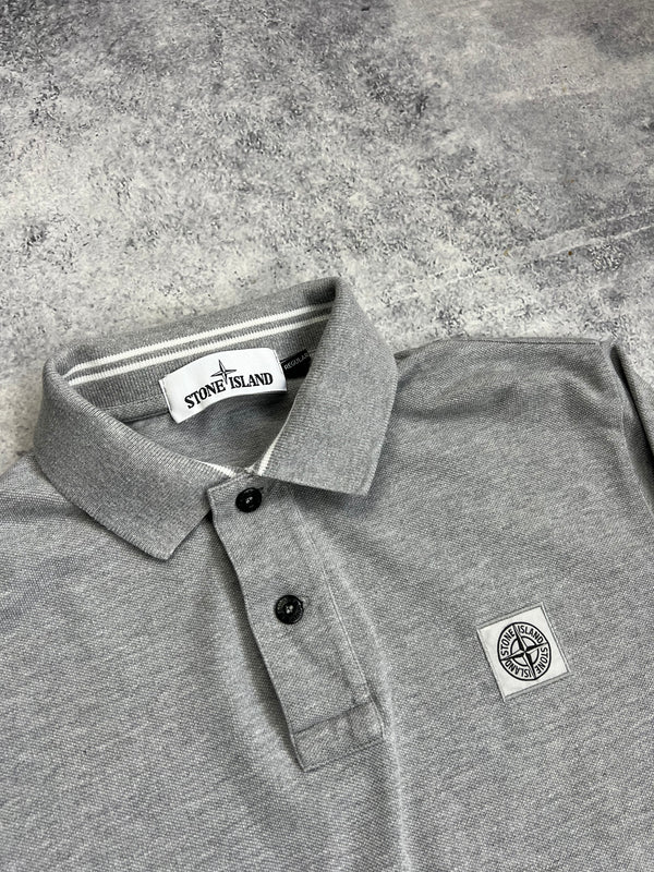 Stone island SS17 grey L/S polo shirt