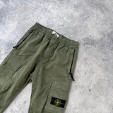 Stone island AW21 khaki green cargo trousers